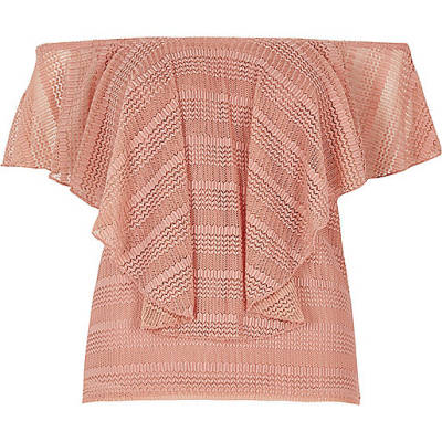 river island bralette,jacques-vertuk UK Sale Pink frill open mesh bardot top women 707013