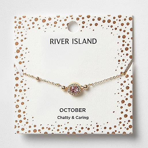 river island bags online,jacques-vertuk Stores Pink gem October birthstone bracelet women 707850