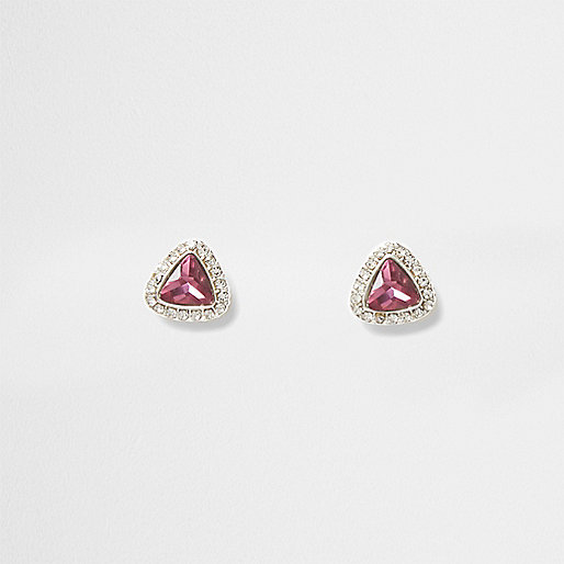 river island ladies black jackets,jacques-vertuk UK Pink gem October birthstone stud earrings women 707393