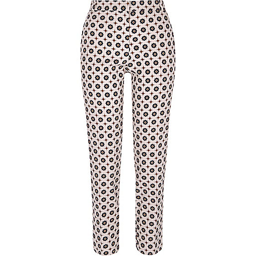 jacques-vertuk Pink geo cigarette pants 706094 women Trousers