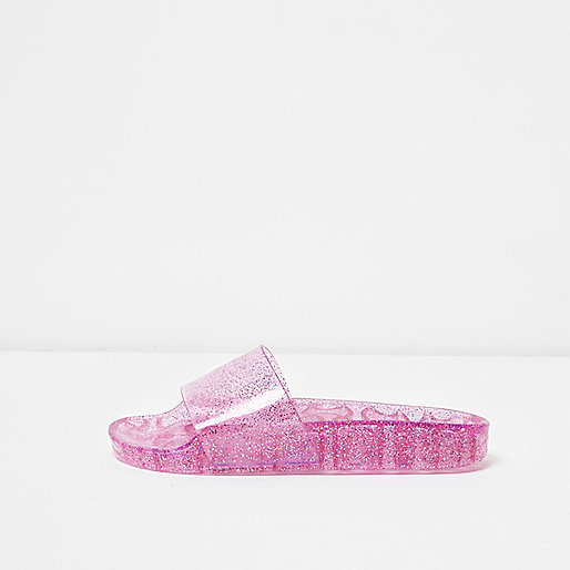 river island floral bag,jacques-vertuk Online Pink glitter jelly sliders women 709423