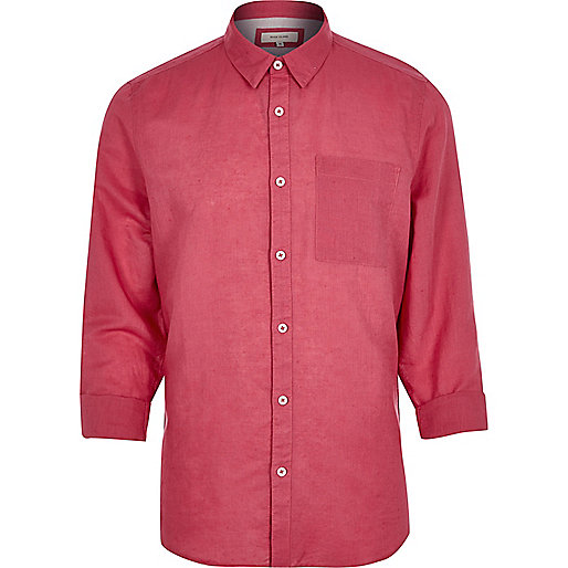 jacques-vertuk Pink linen-rich shirt 292258 men Shirts