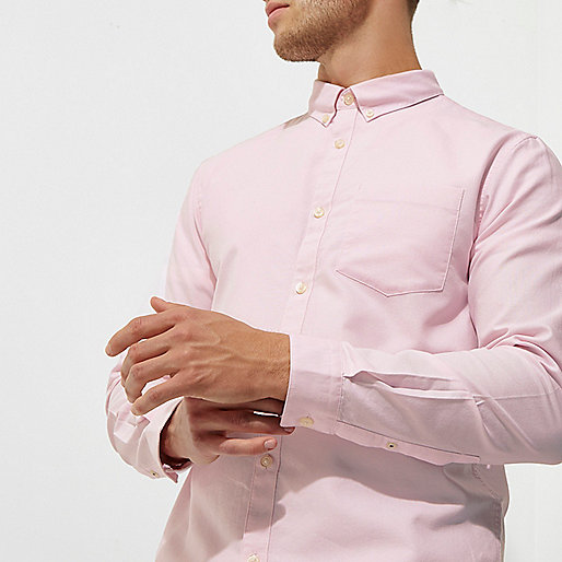 river island super skinny jeans,jacques-vertuk Online Website Pink long sleeve Oxford shirt Long Sleeve Shirts Shirts men