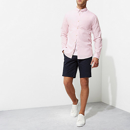 river island super skinny jeans,jacques-vertuk Online Website Pink long sleeve Oxford shirt Long Sleeve Shirts Shirts men