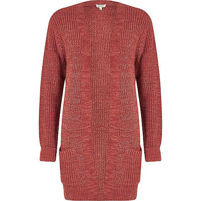 riverisland womens clothes,jacques-vertuk In Town Pink longline oversized knit cardigan Knitwear Sale women