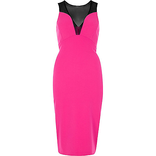 green river island shoes,jacques-vertuk Us Pink mesh panel bodycon dress Seasonal Offers Sale women