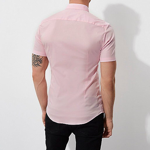 pink river island slippers,jacques-vertuk UK Pink muscle fit short sleeve shirt men 302102