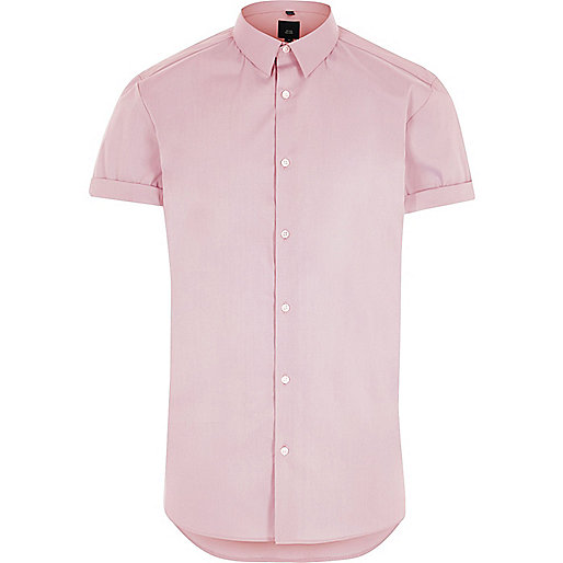 pink river island slippers,jacques-vertuk UK Pink muscle fit short sleeve shirt men 302102