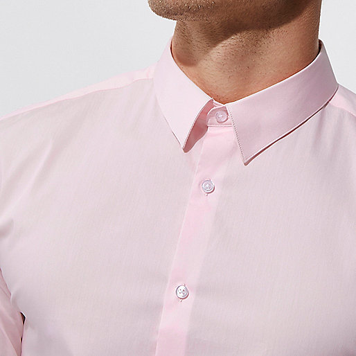 river island trousers,jacques-vertuk Ireland Pink poplin long sleeve muscle fit shirt men 299856