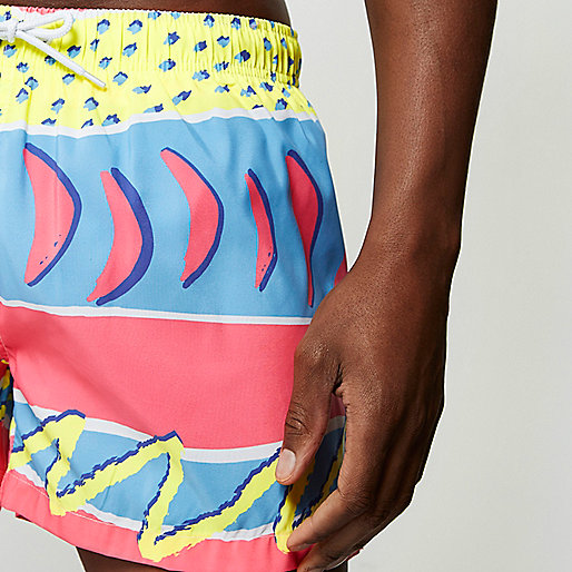 river island pink floral skirt,jacques-vertuk South Africa Pink retro abstract print swim trunks men 299244