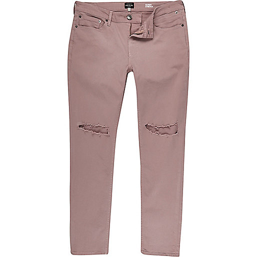 river island orange skirt,jacques-vertuk London Pink ripped Sid skinny jeans men 293715