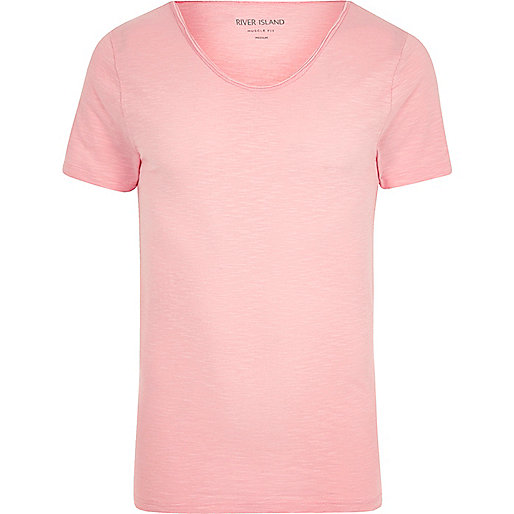 green quilted coat river island,jacques-vertuk Shop Pink scoop neck muscle fit T-shirt men 302025