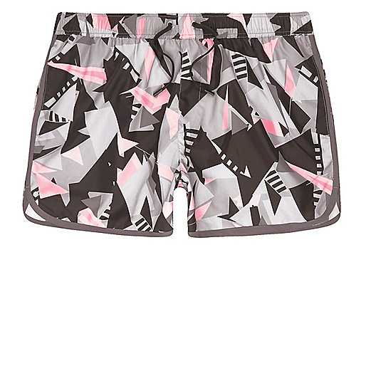 river island print midi dress,jacques-vertuk Stores Pink shard print runner swim trunks men 302295