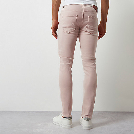 river island purple trousers,jacques-vertuk London Pink Sid skinny jeans men 299708