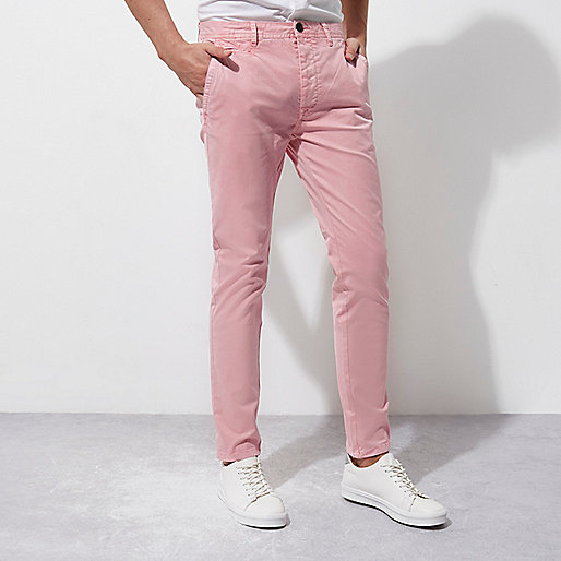 river island short leg jeans,jacques-vertuk Shop Pink skinny chino pants men 301967