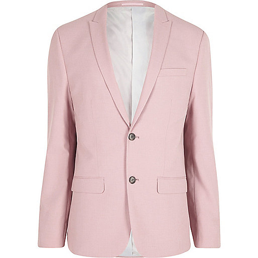 river studios river island,jacques-vertuk Belgium Pink skinny fit suit jacket Suit Jackets Suits men