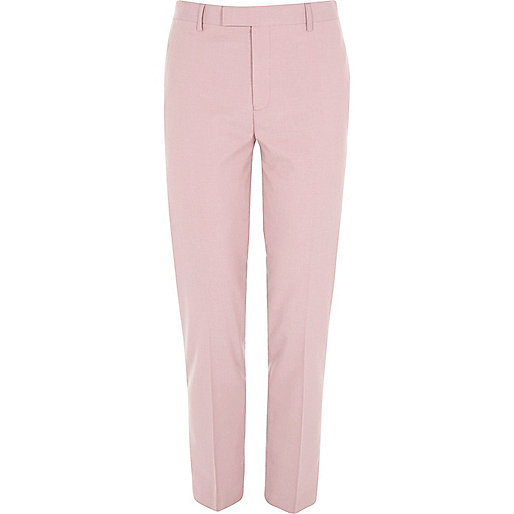 jacques-vertuk Pink skinny fit suit pants 299132 men Suits Suit Trousers