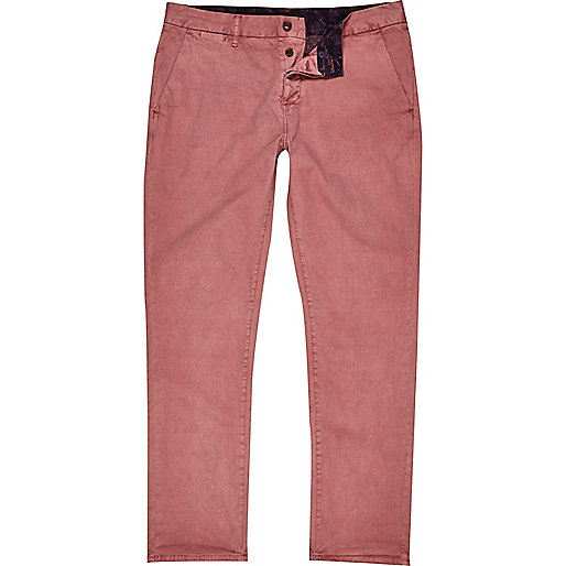 river island mens deck shoes,jacques-vertuk London Pink slim chino pants men 285652