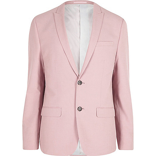 jacques-vertuk Pink slim fit suit jacket 299136 men Suits Suit Jackets