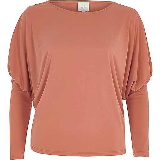 www riverisland,jacques-vertuk Sale Pink split dolman sleeve top women 706989