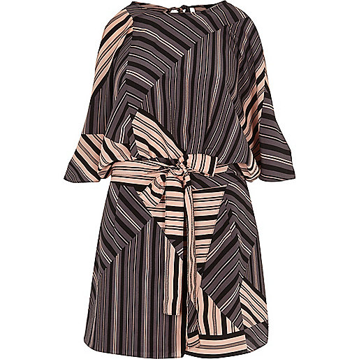 river island wide leg boots,River I Sland Pink stripe cold shoulder skort romper Rompers Rompers / Jumpsuits women