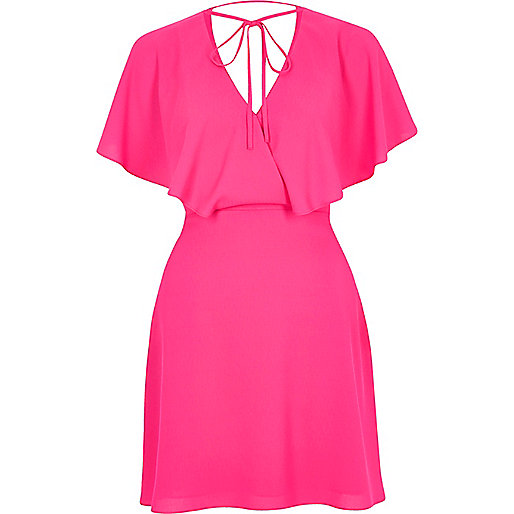 river island strappy shoes,jacques-vertuk Sale Dresses Pink tie neck cape dress Vacation Shop Sale women