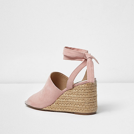 river island crochet bag,jacques-vertuk Clothing South Africa Pink tie up espadrille wedges Sandals Shoes / Boots women