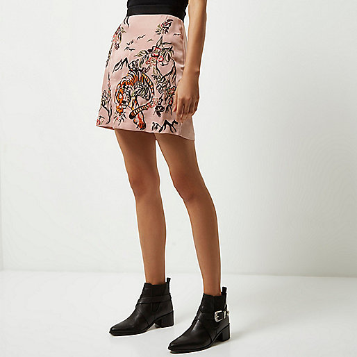 river island plus maxi dress,jacques-vertuk Shoes Uk Online Pink tiger print embroidered mini skirt Skirts Sale women