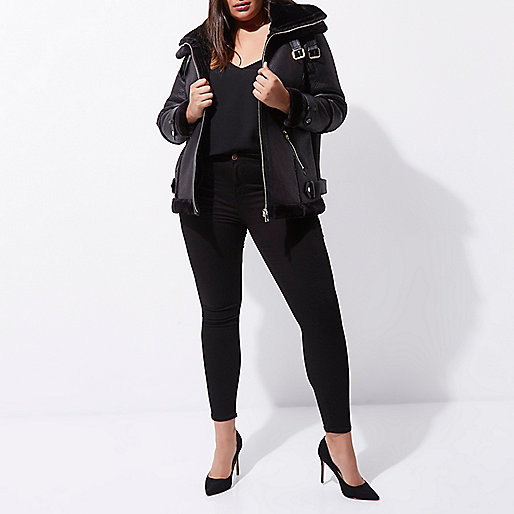 river island black and tan bag,jacques-vertuk In Store Sale Plus black aviator jacket Jackets Coats / Jackets women