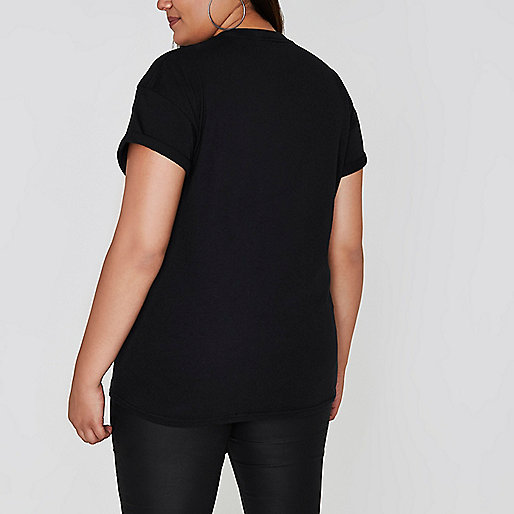 river island leather backpack,New At jacques-vertuk Plus black 'cool to be kind' print T-shirt Print T-Shirts / Tanks T-Shirts & Tanks Tops women