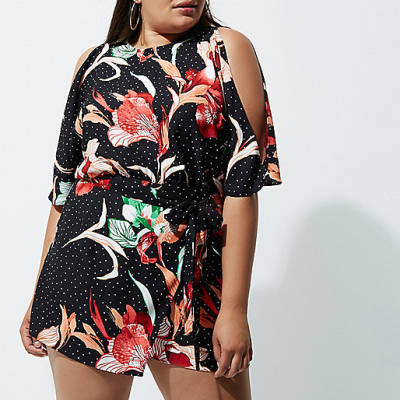 river island molly waxed coated skinny jeans in black,jacques-vertuk Purple Jeans Plus black floral cold shoulder romper Rompers Rompers / Jumpsuits women