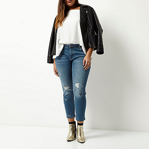 river island ladies mules,jacques-vertuk Clothing Australia Plus blue embroidered Alannah skinny jeans Jeans Sale women