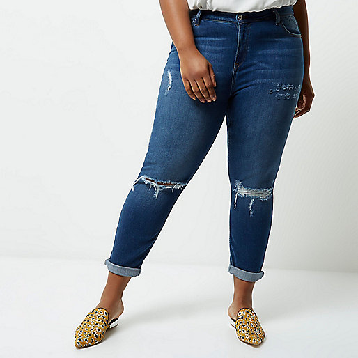 petite molly jeans river island,jacques-vertuk In Euro Plus blue wash mom jeans Jeans Sale women