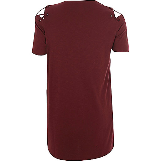 river island high waisted bum sculpt mom jeans,jacques-vertuk Outlet Store Plus burgundy cold shoulder oversized T-shirt Plain T-Shirts / Tanks T-Shirts & Tanks Tops women