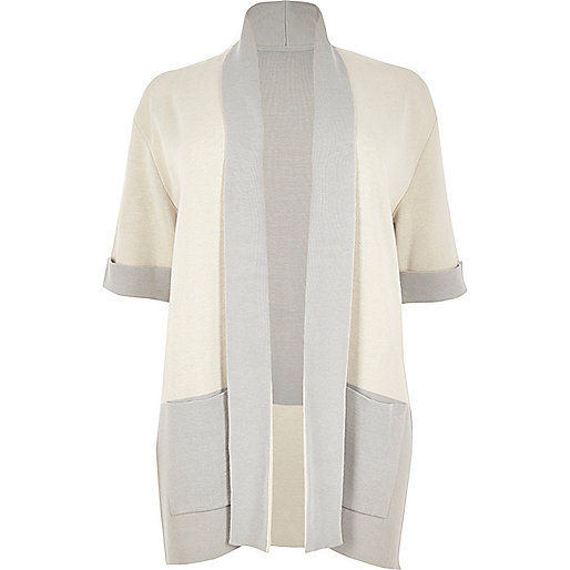 river island ladies sale tops,jacques-vertuk South Africa Plus cream color block cardigan women 688747