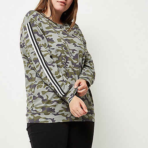 river island jeans mom,jacques-vertuk Desktop Site Plus green camo sweatshirt Tops Sale women