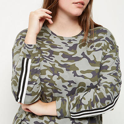 river island jeans mom,jacques-vertuk Desktop Site Plus green camo sweatshirt Tops Sale women