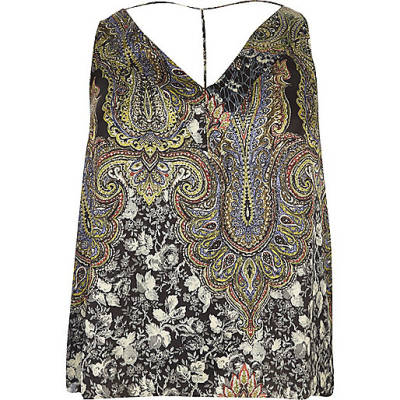 jacques-vertuk Plus green print T-bar cami top 694394 women Tops