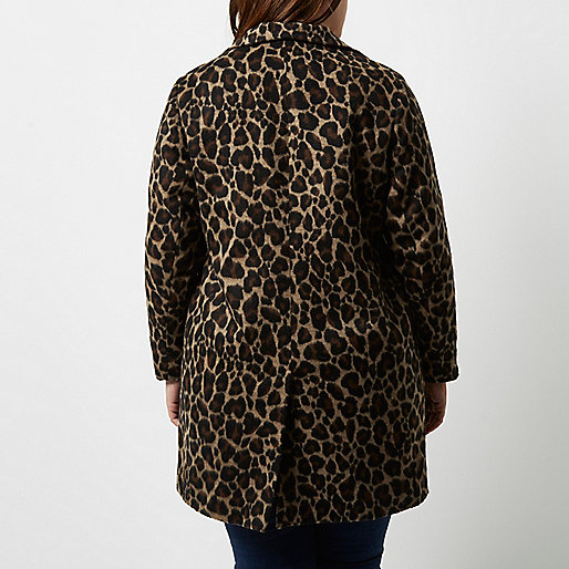 petite river island coat,jacques-vertuk Womens Sale Shoes Plus leopard print overcoat Coats / Jackets Sale women