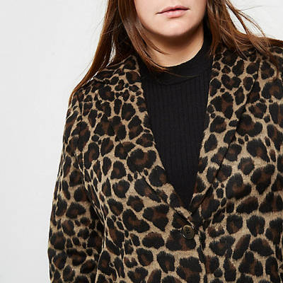 petite river island coat,jacques-vertuk Womens Sale Shoes Plus leopard print overcoat Coats / Jackets Sale women