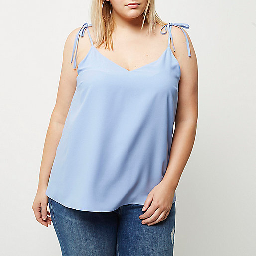 river island sale tops ladies,Apply Online jacques-vertuk Plus light blue bow shoulder cami top Cami / Sleeveless Tops Tops women