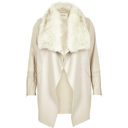 river island metallic bag,jacques-vertuk Wear Plus light grey faux fur waterfall jacket Coats / Jackets Sale women