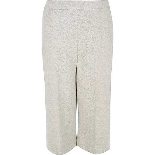 jacques-vertuk Plus light grey knit cropped pants 689280 women Workwear