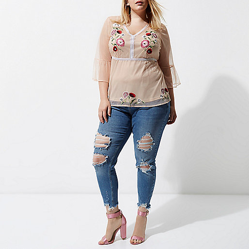 river island white wedges for women,jacques-vertuk Denim Shirt Plus light pink mesh embroidered top Festival Sale women