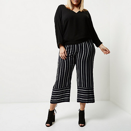 river island mini coat,jacques-vertuk Shoes New Arrivals Plus navy mixed stripe cropped pants Pants Sale women