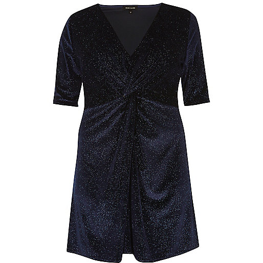 river island teddy jacket,jacques-vertuk Outlet Plus navy sparkly velvet knot dress women 696639