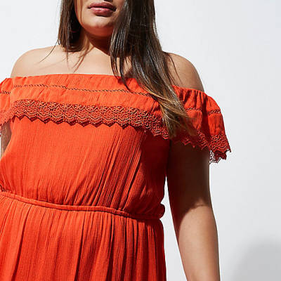 amelie jeans river island review,Womens Clothes jacques-vertuk Plus orange bardot maxi frill dress Maxi Dresses Dresses women