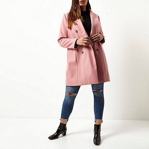 river island slouch boots,jacques-vertuk Ireland Plus pink double breasted coat women 696096