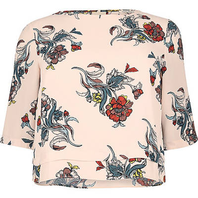 womens river island purse,jacques-vertuk Dresses Ireland Plus pink floral print grazer top T-Shirts & Tanks Sale women