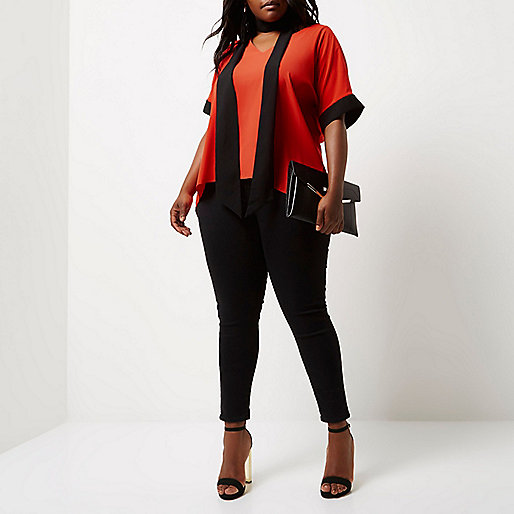 river island womens pumps,Online Shopping jacques-vertuk Plus red cold shoulder V-neck top T-Shirts & Tanks Sale women